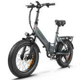 SAMEBIKE LOTDM200-II Electric Bike - 500W Motor 48V13AH Battery 40KM Range Mechanical Disc Brakes - Grey